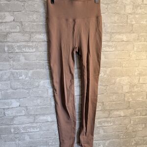 Fabletics Sculptknit High-Waisted Brown Leggings